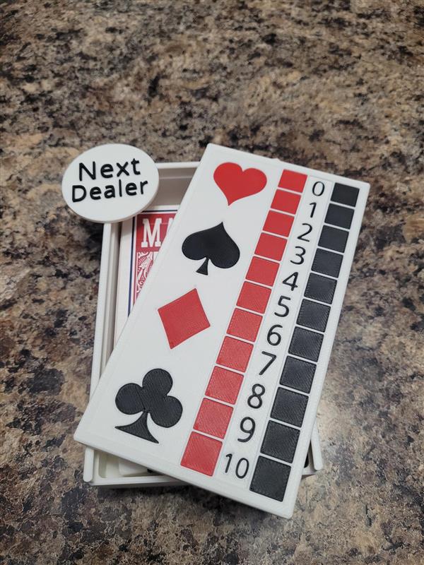 Euchre Box and Score/Trump Keeper